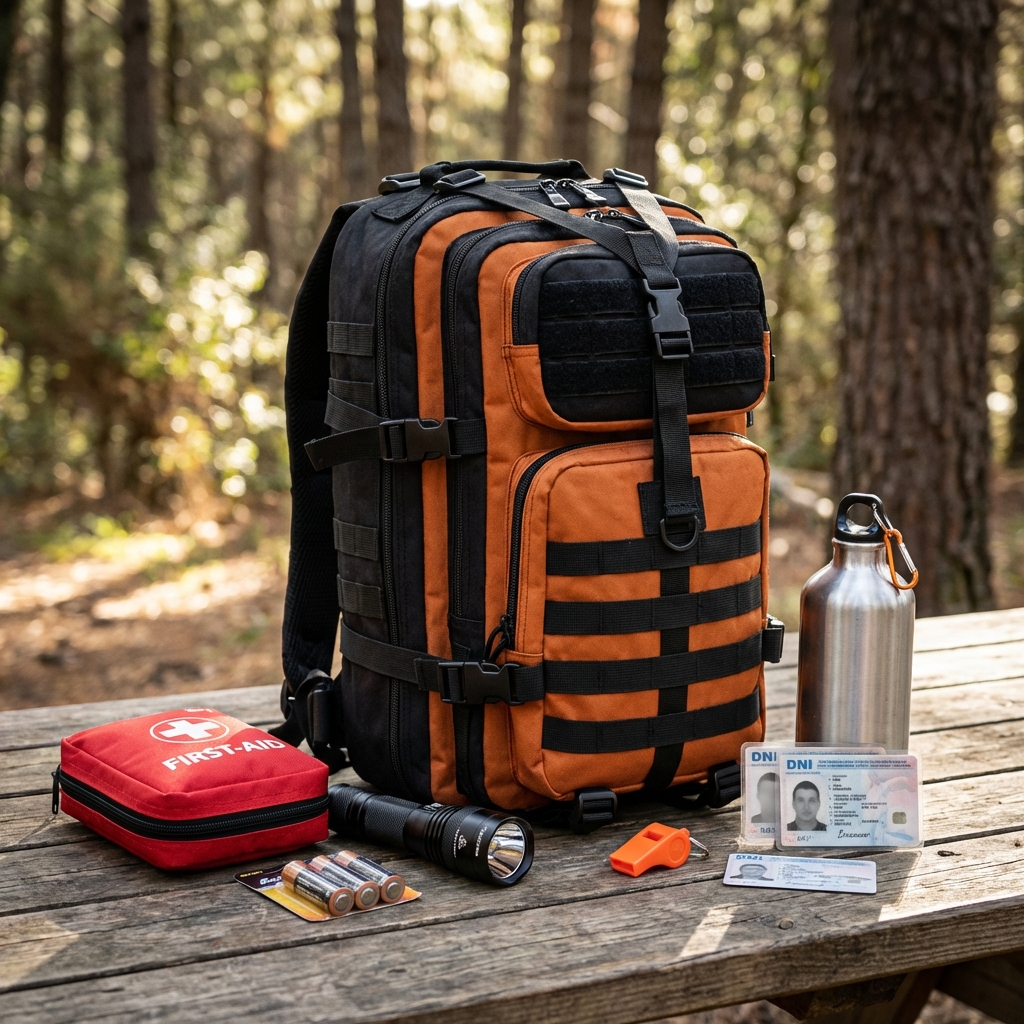 Contenido de mochila de emergencia